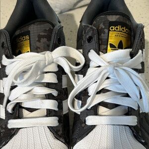 Adidas Mens Sneakers - green, tan & white camouflage